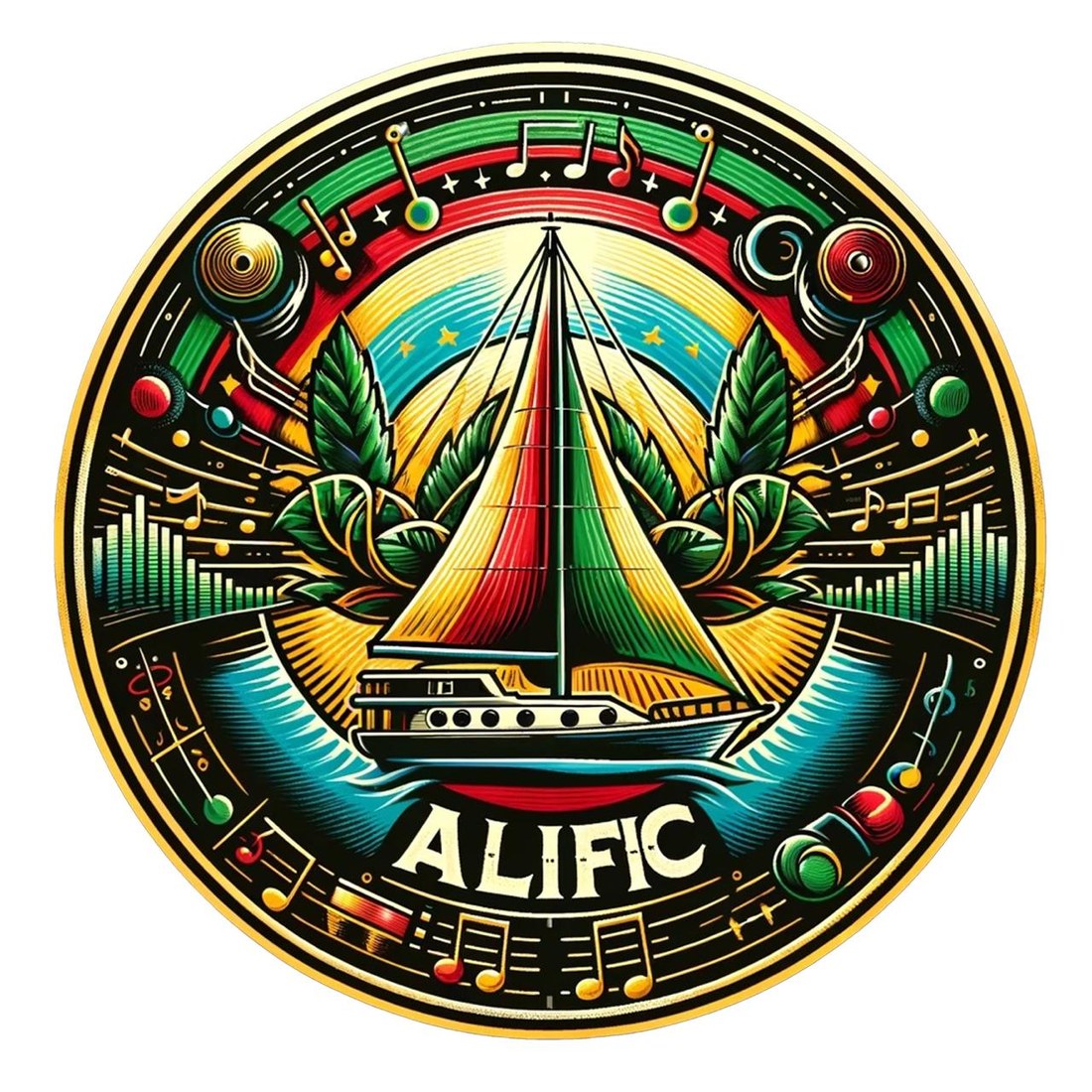 Sailboat Badge Sticker