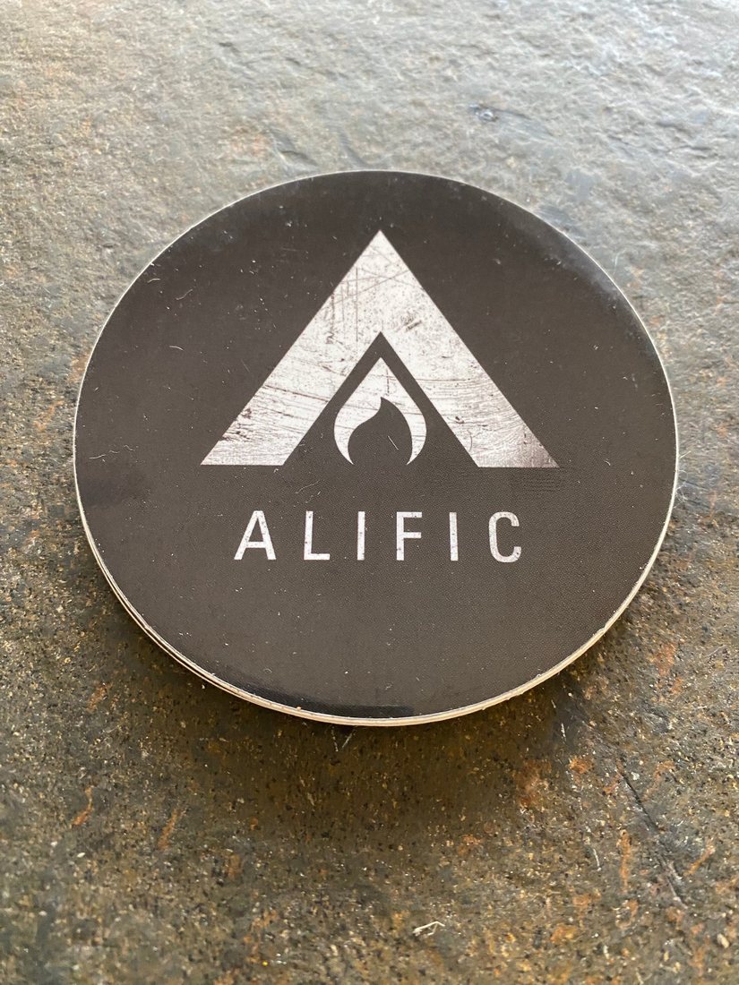 Circle Logo Sticker — Black & White